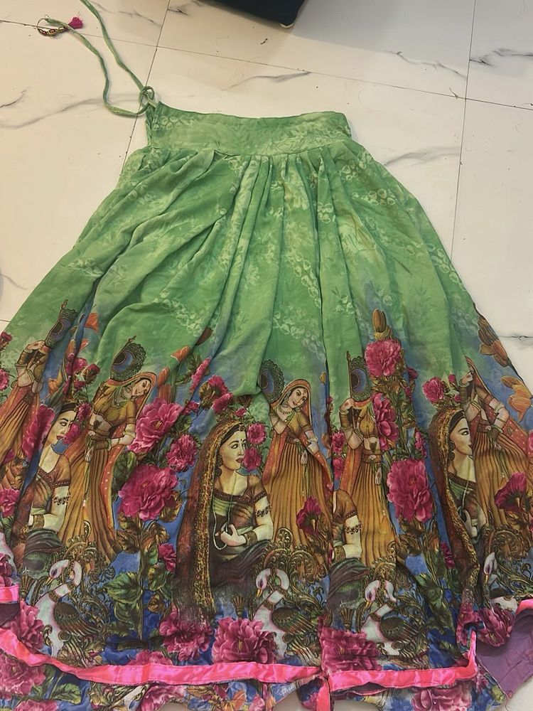 Vibrant Ethnic Skirt with Traditional Print