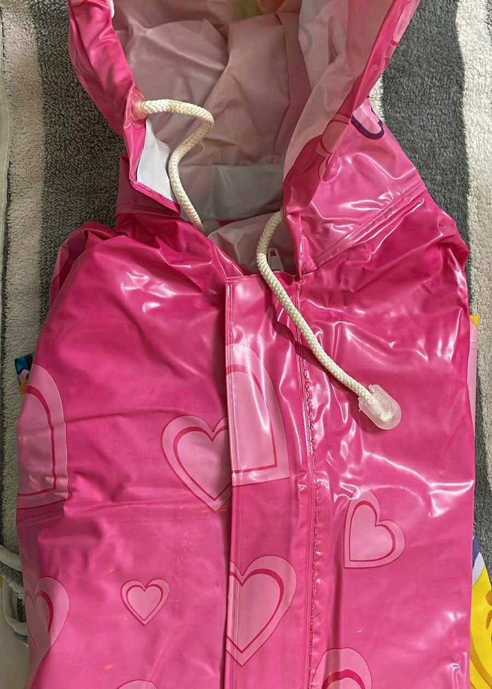 Pink Heart Raincoat