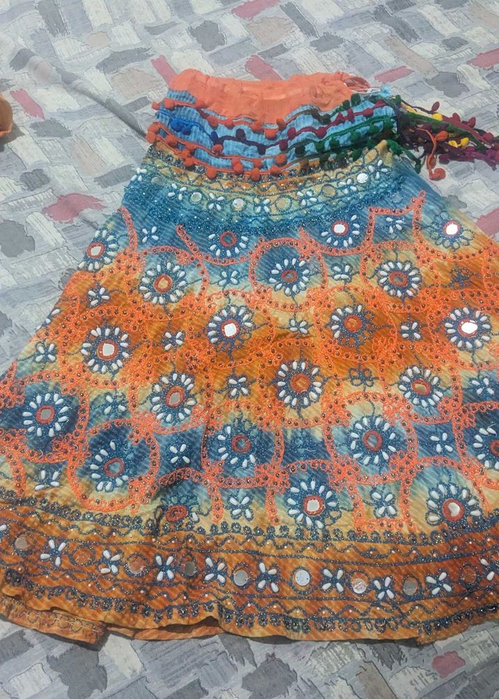 5 to 6 year girl garba lehnga choli