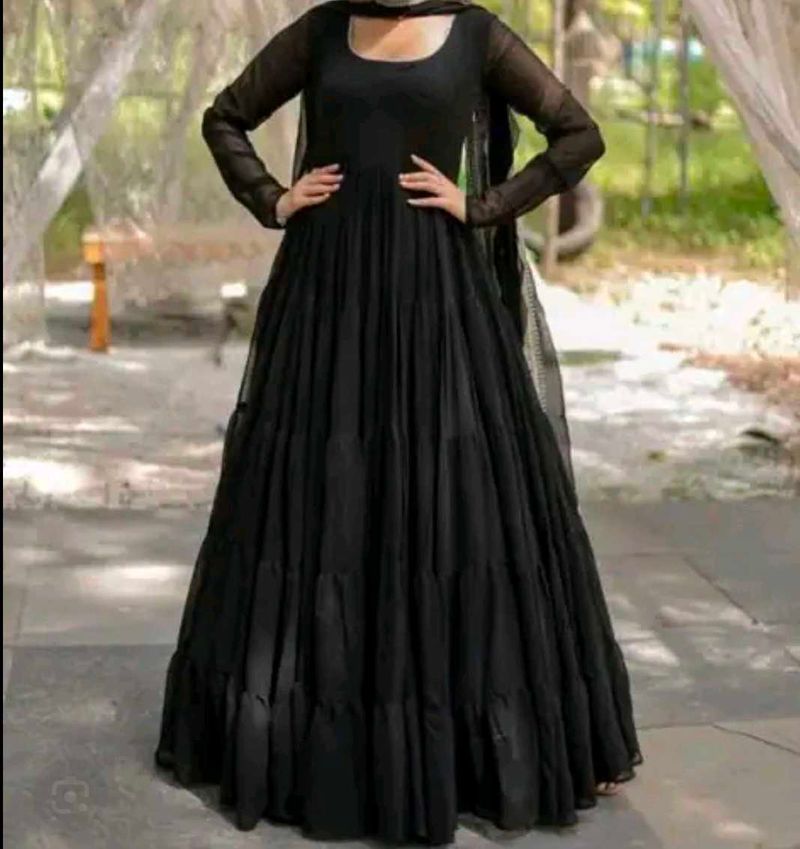 Black Maxi dress / Anarkali (Women's)