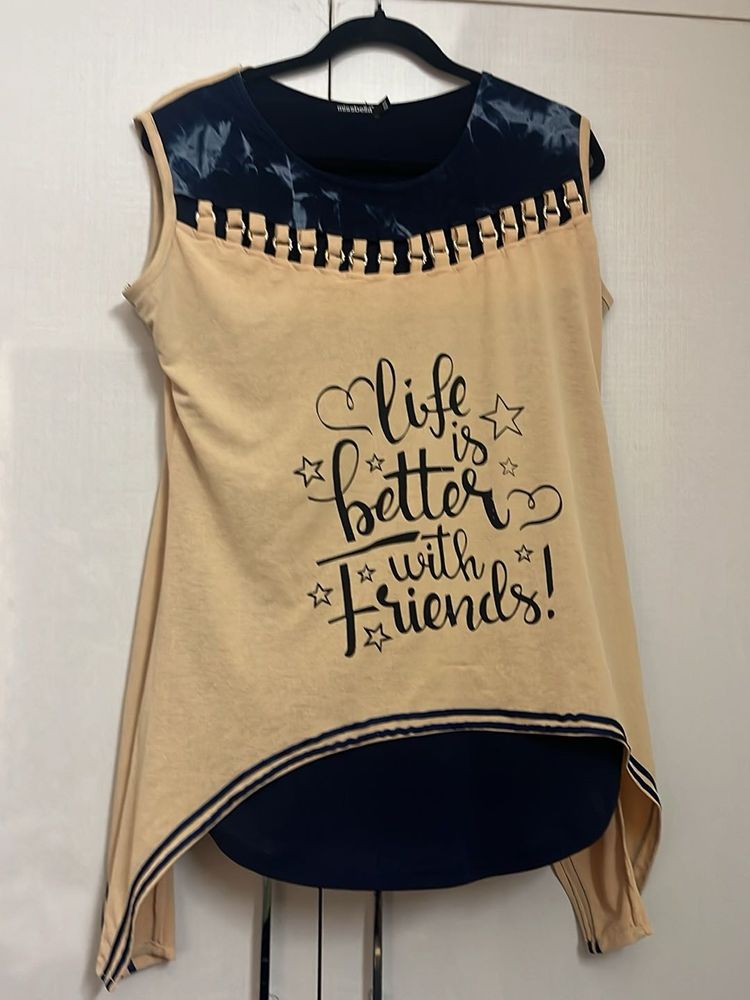 Life is Better With Friends Graphic Top