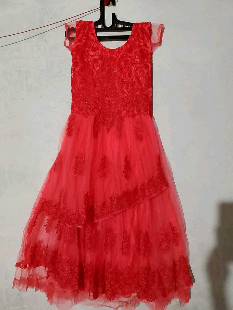 Beautiful Red Ethnic Gown
