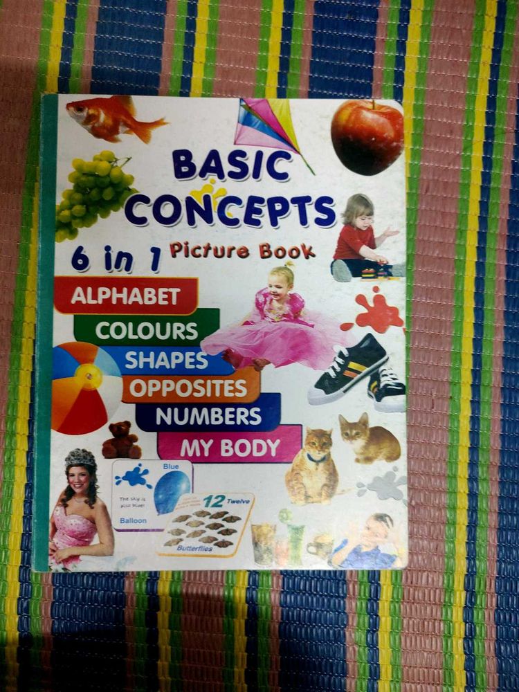 Basic Concepts 6 in 1 Picture Book