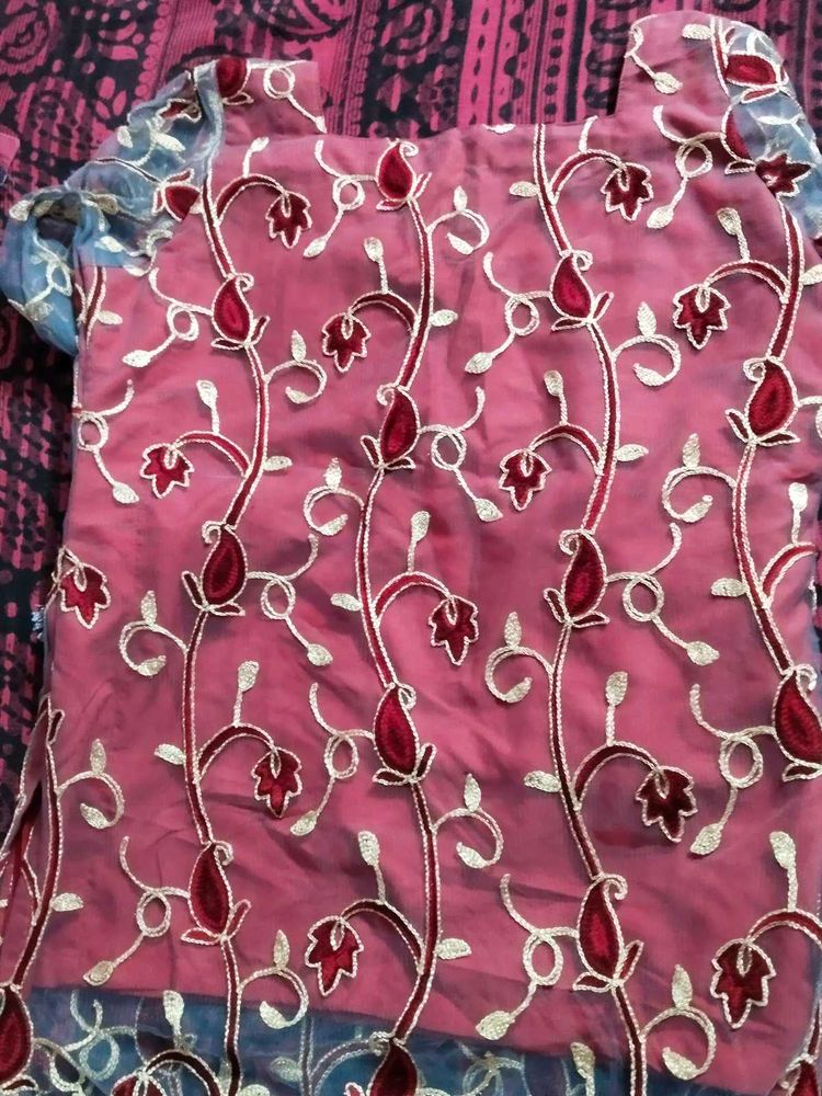 Embroidered Net Blouse