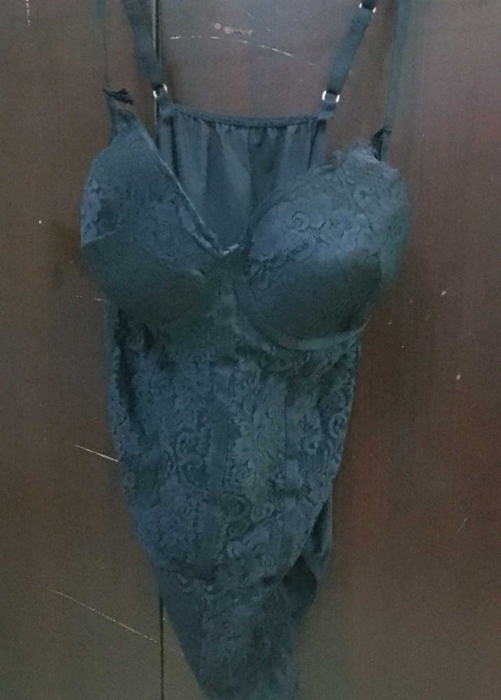 Elegant Black Lace Bodysuit