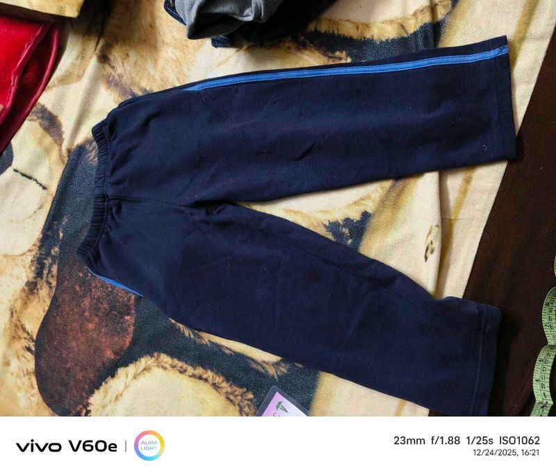 Blue Kids' Casual Pants