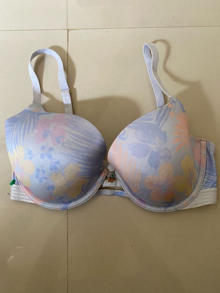 Floral Print Padded Bra
