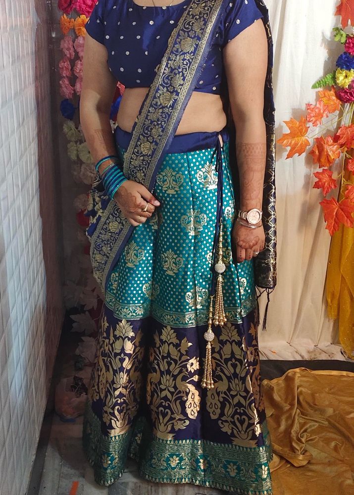 Lehenga - Fully stitched with bangles