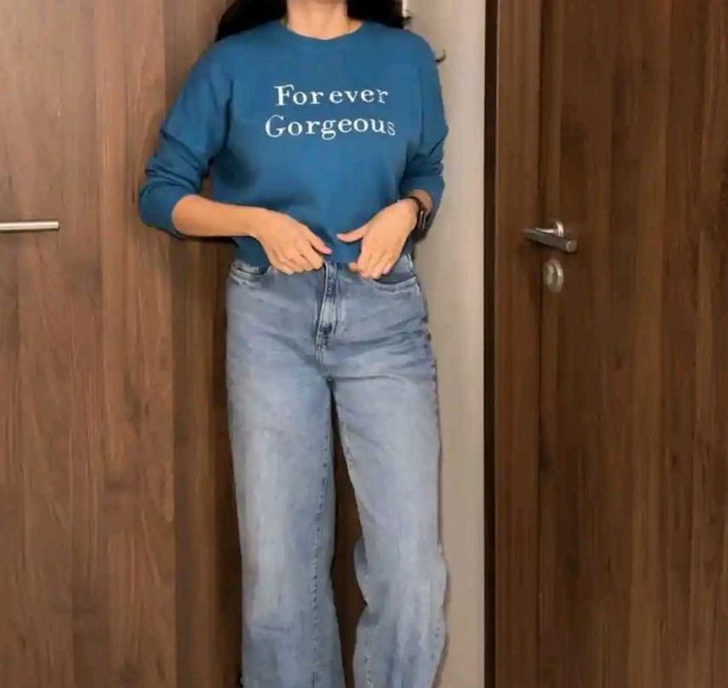 Forever Gorgeous Blue Sweatshirt