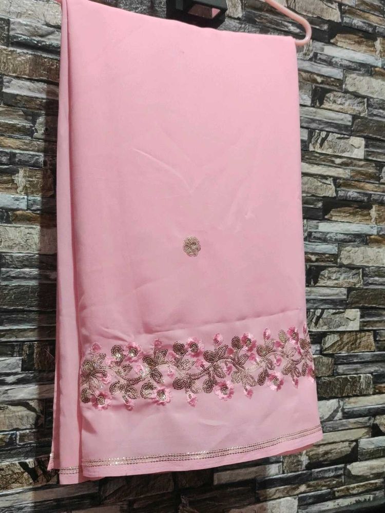 Elegant Pink Saree