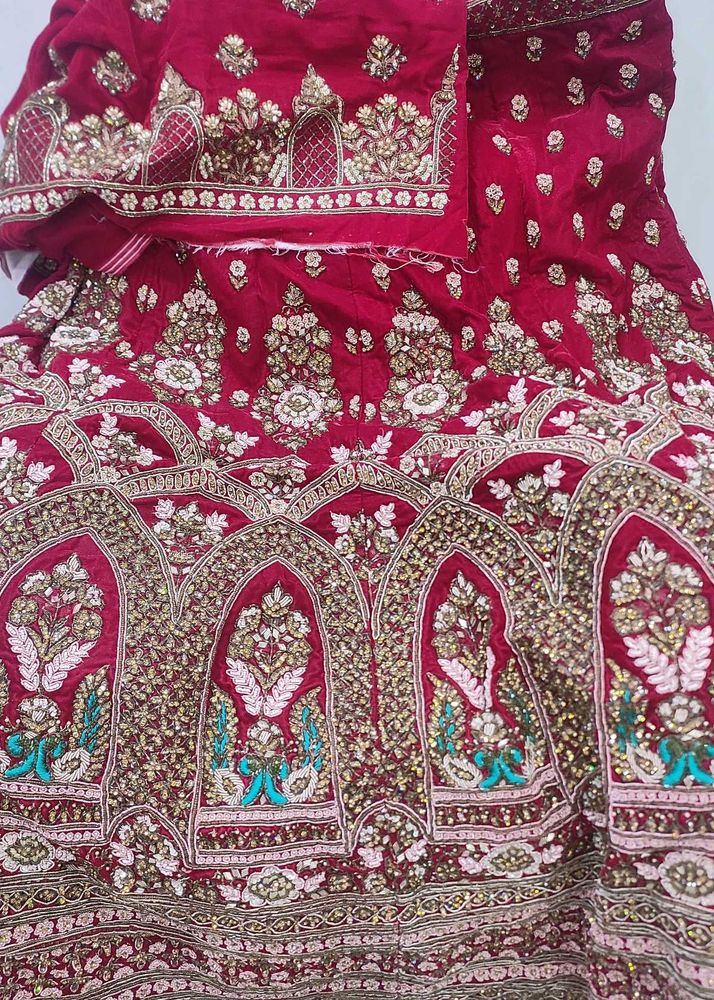 Embroidered Velvet Lehenga Set