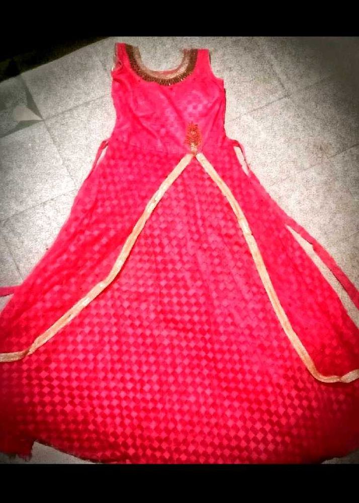 Elegant Pink Ethnic Gown