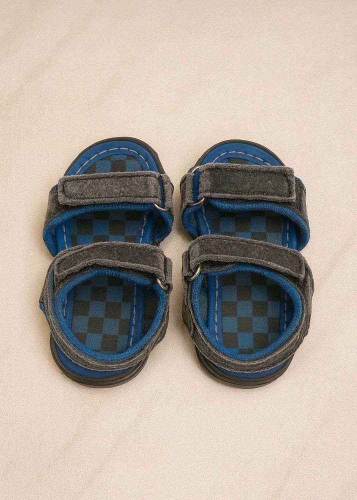 👶 Kids Black &amp; Blue Sandals (0–2 years)