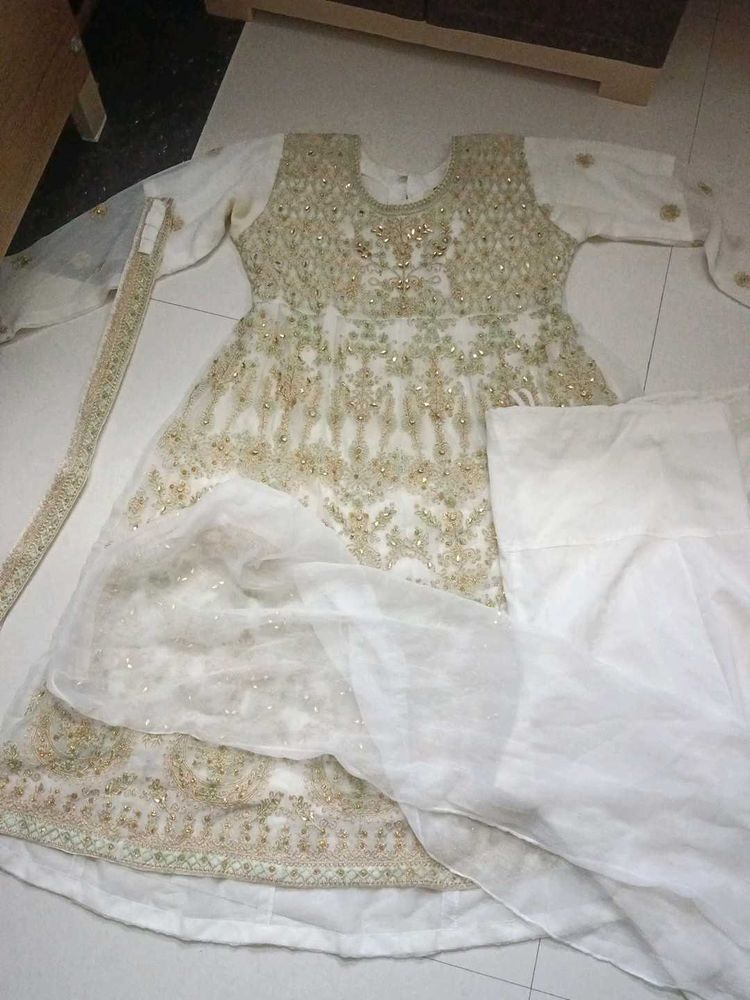 Embroidered Kurta Set with Dupatta