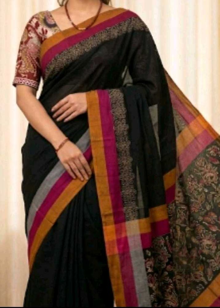 GentlyUsedElegantKhadiCottonSaree