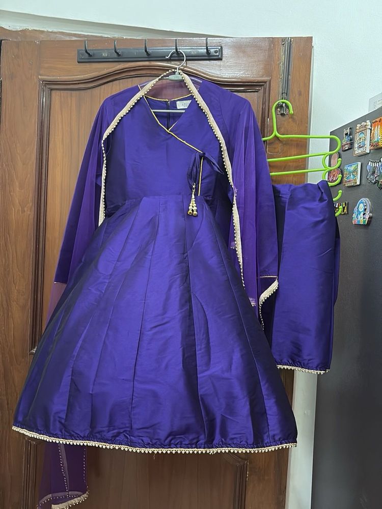 Elegant Purple Kurta Set with Dupatta
