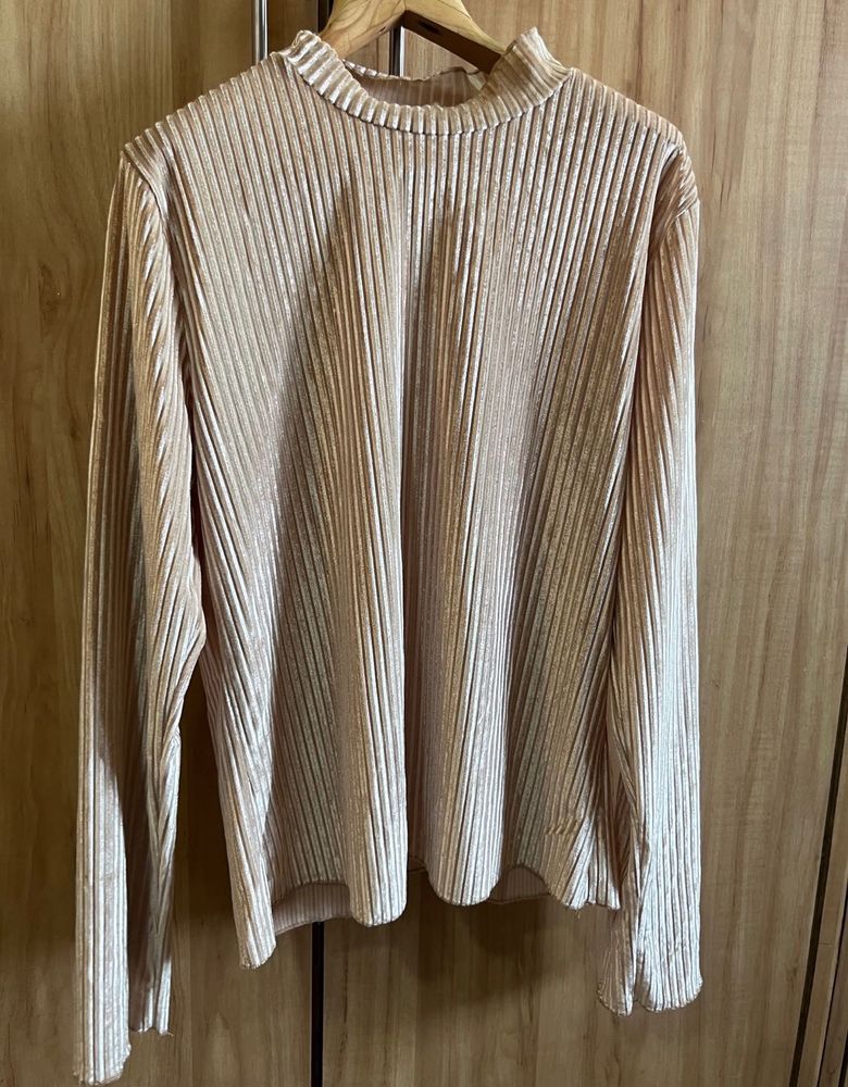 Velvet Mock Neck Top- Size S