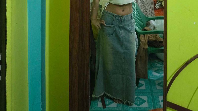 Denim Maxi Skirt