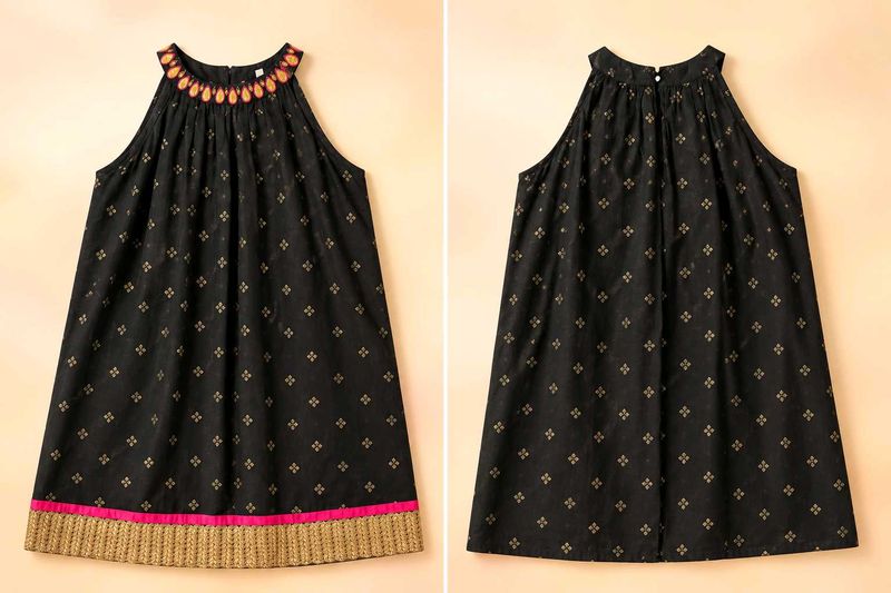 Elegant Black Ethnic Dress