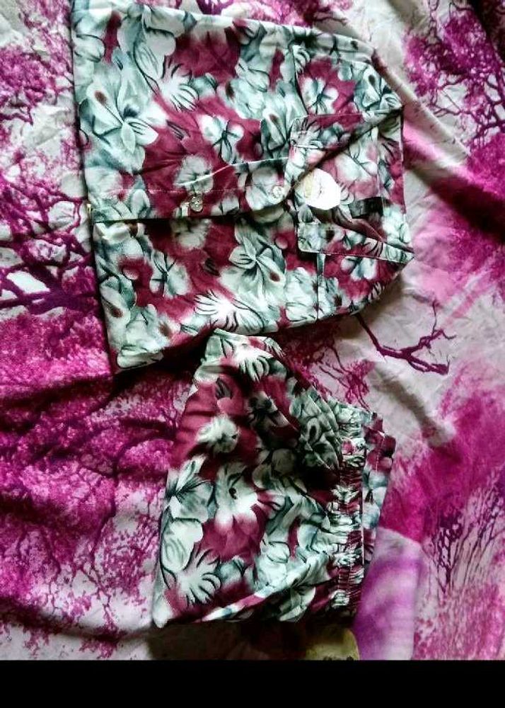 Floral night suit