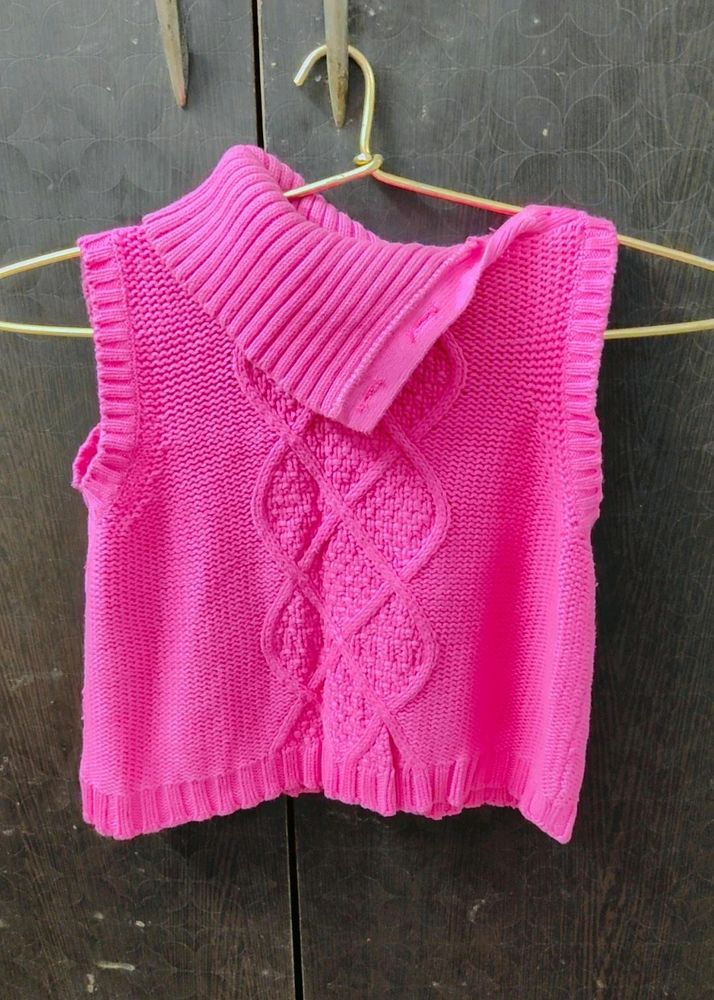 Rose Pink Girl Kid Sweater