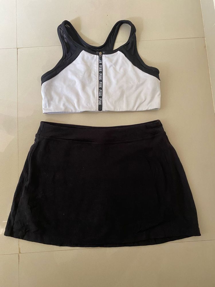 Sporty Top and Skort Set