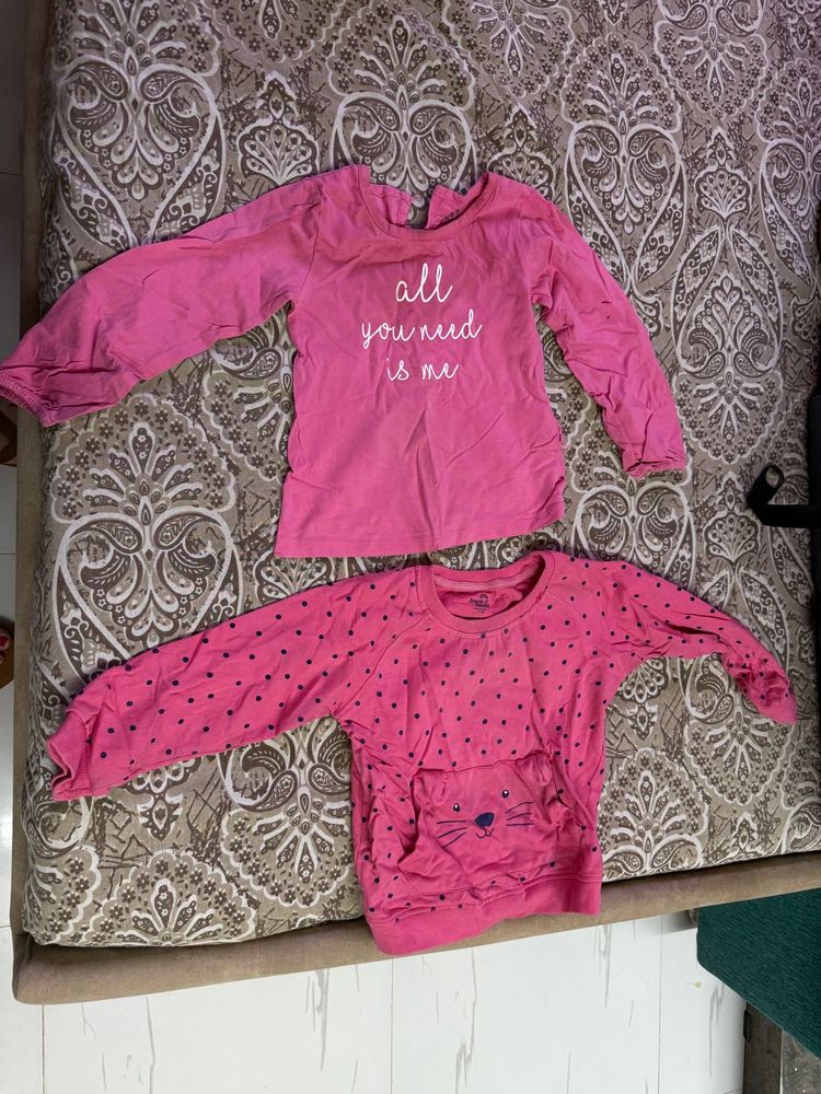 2 Cute Pink Tops for Girls
