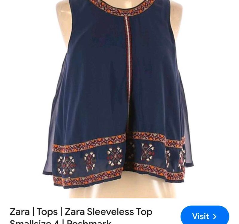 Very Beautiful Zara Tunic Top