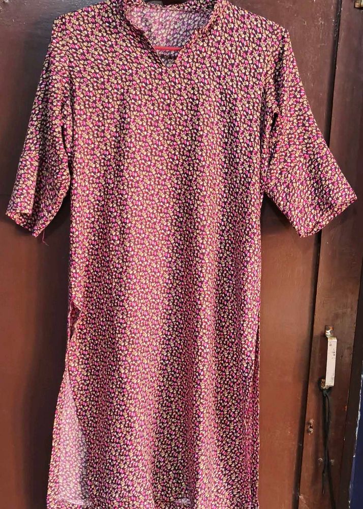 Chic Floral Print Kurta