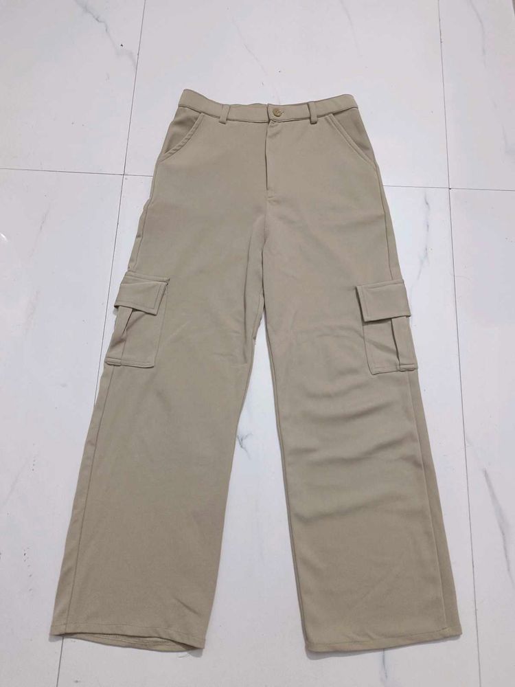 Beige Cargo trousers