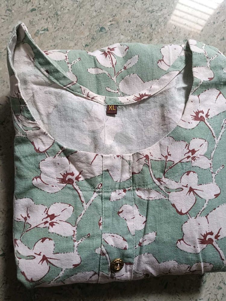 COTTON Floral Print Kurta