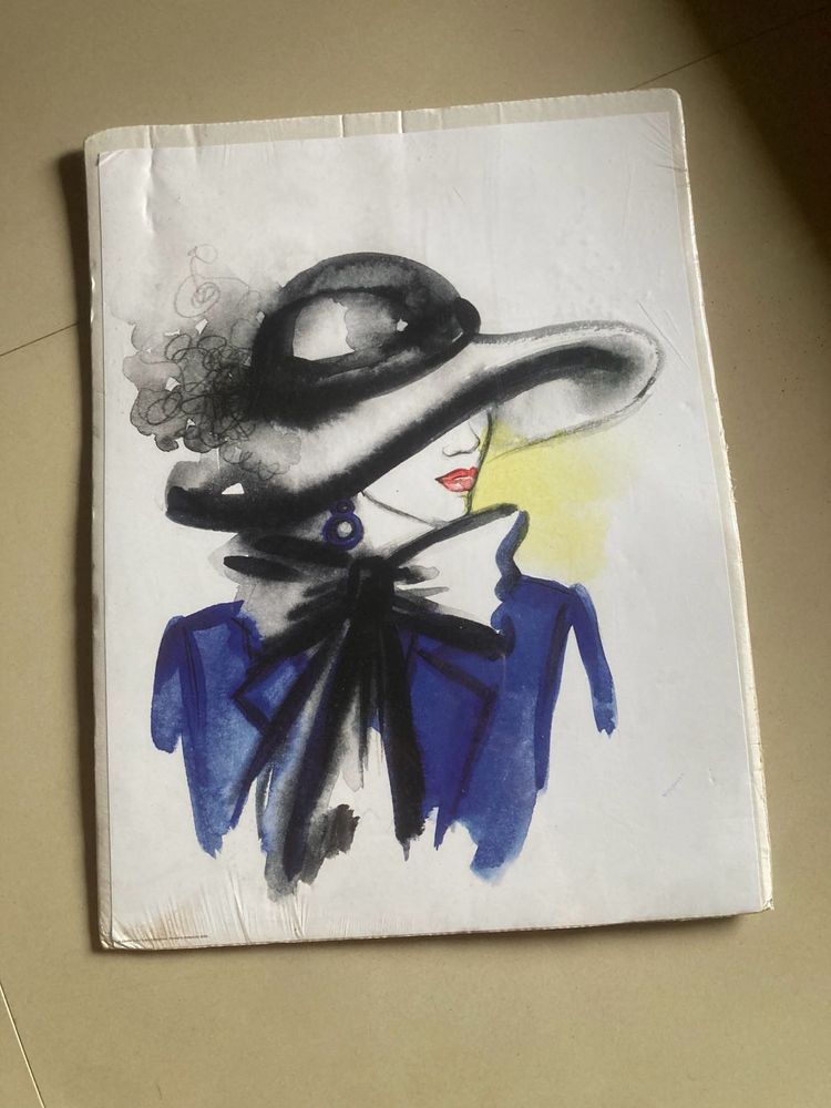 Painting Of Woman With A Hat By Ikea