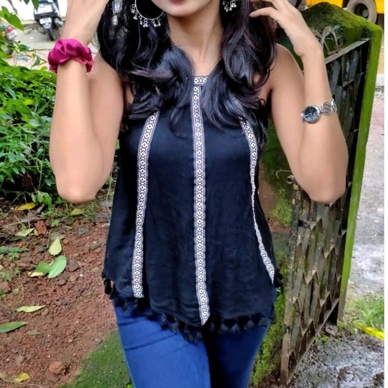 Beautiful Ginger Boho Top