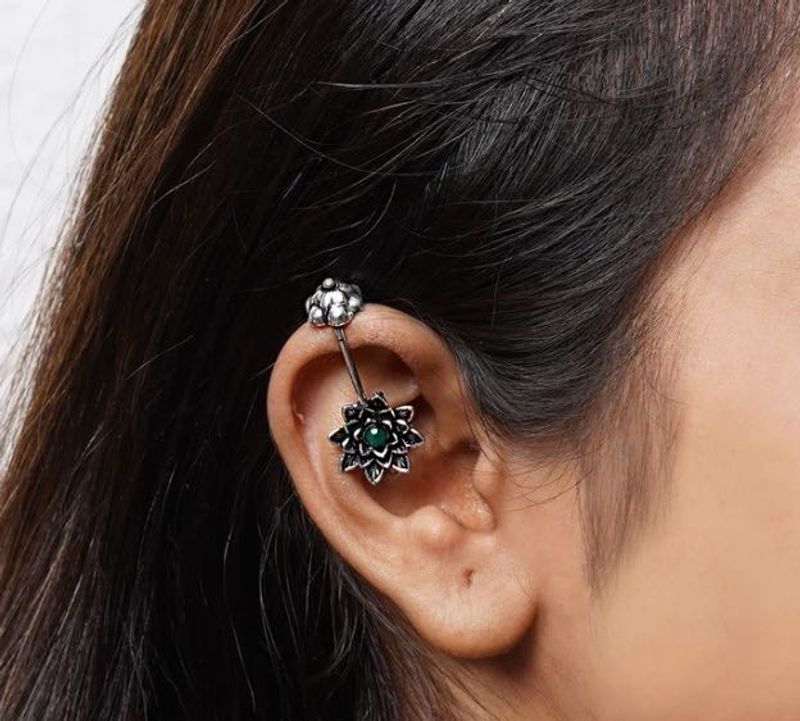 Floral Ear Cuff