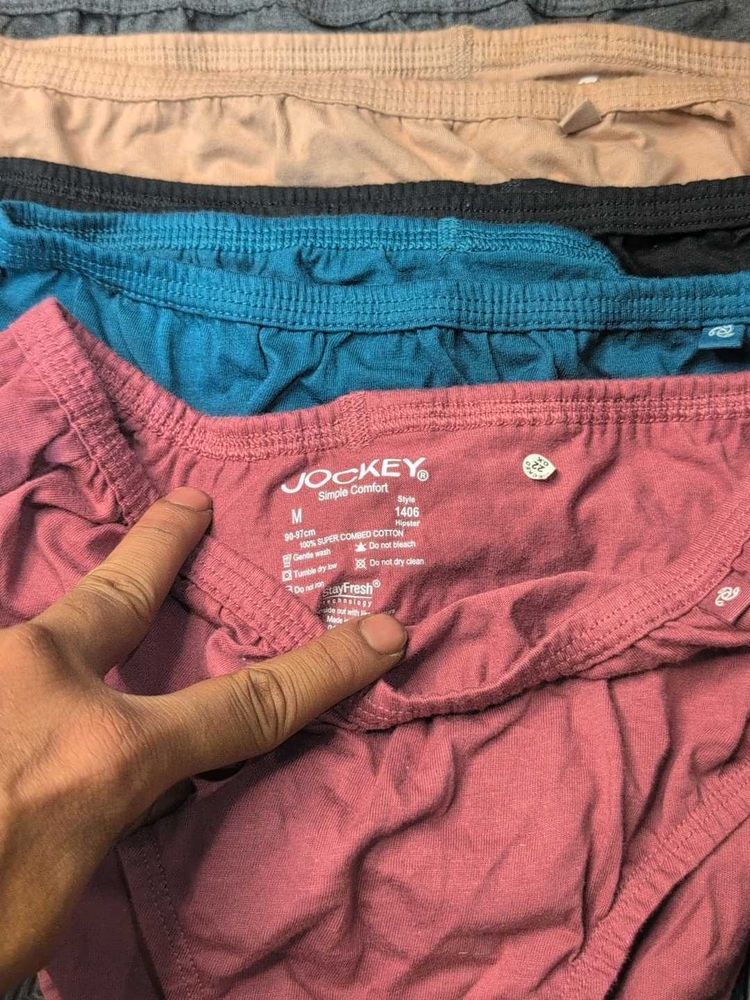 Jockey 5 piece Women's Cotton Briefs Size M
