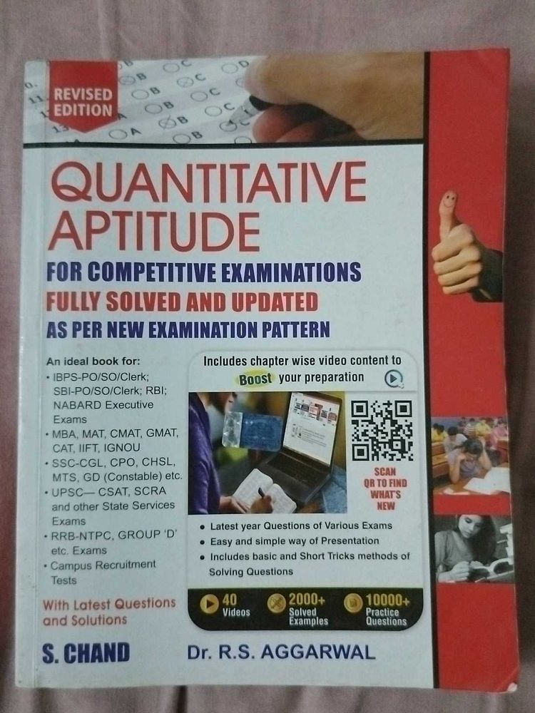 QUANTITATIVE APTITUDE FROM DR. R.S.AGGARWAL