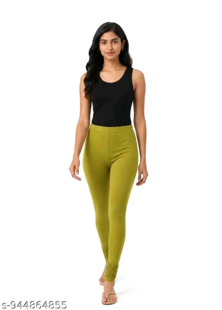 Comfortable &amp; Stylish Lime green colour Leggings