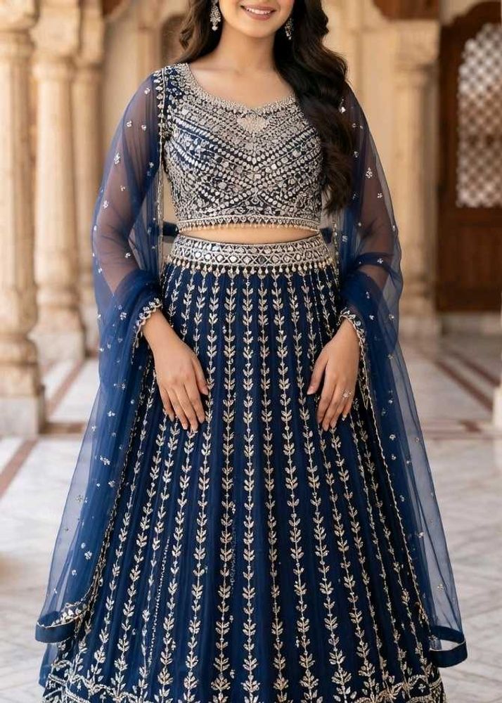 Elegant Blue Lehenga
