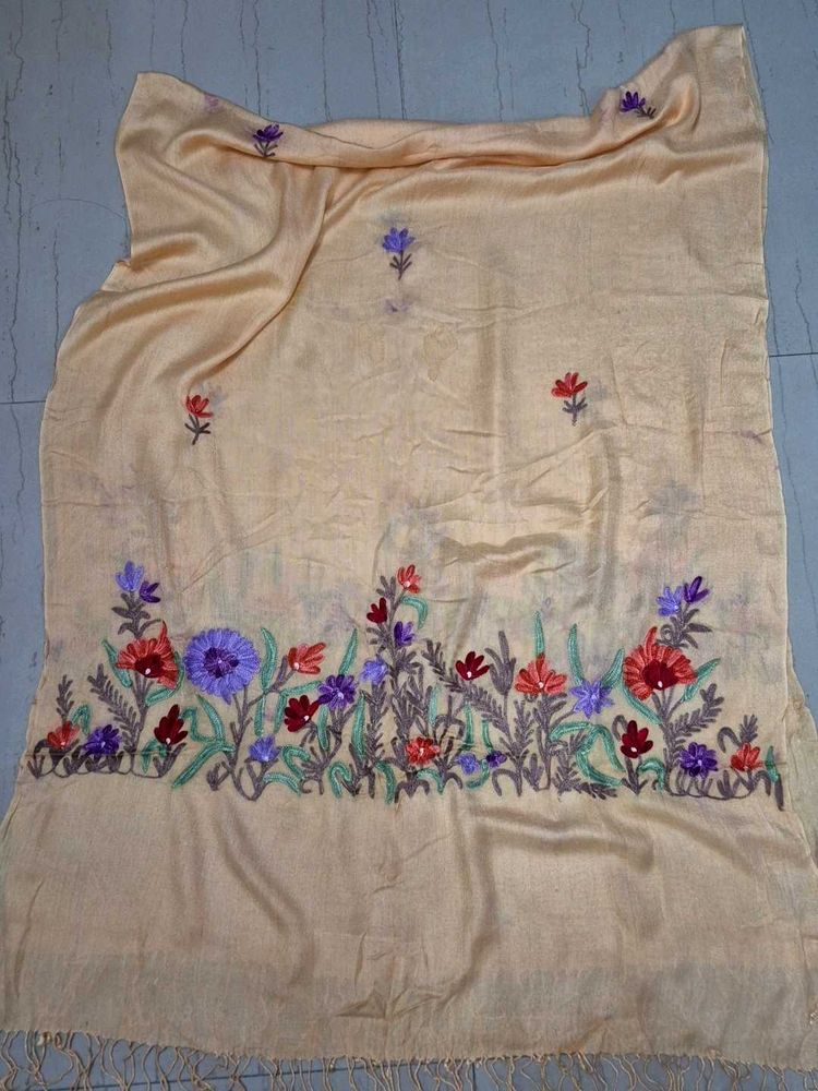 Kashmiri Hand Embroidered Dupatta/ Scarf