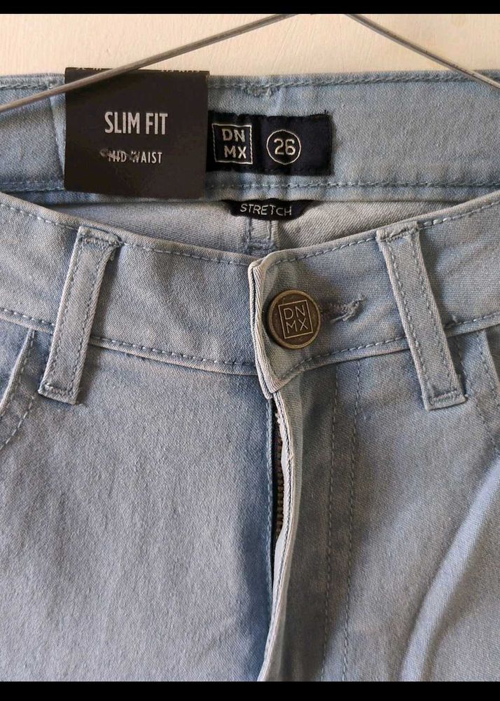 DNMX Light Blue Slim Fit Jeans