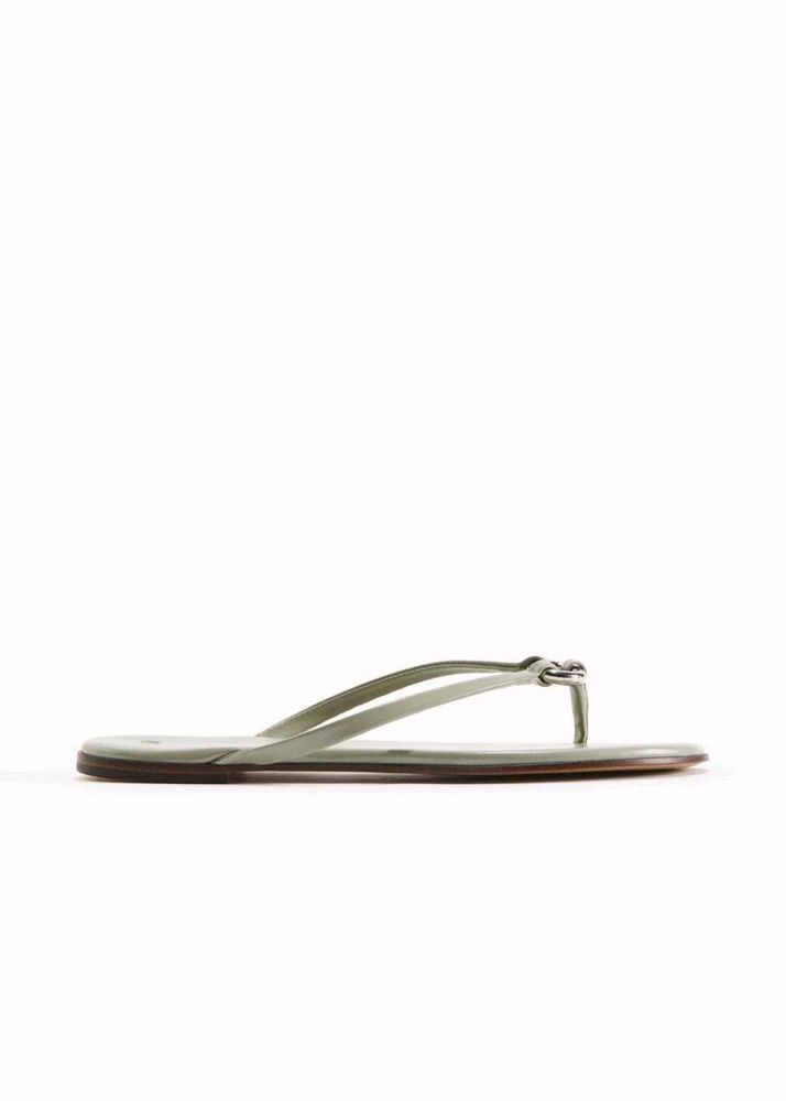 Stylish Light Green Flip Flops