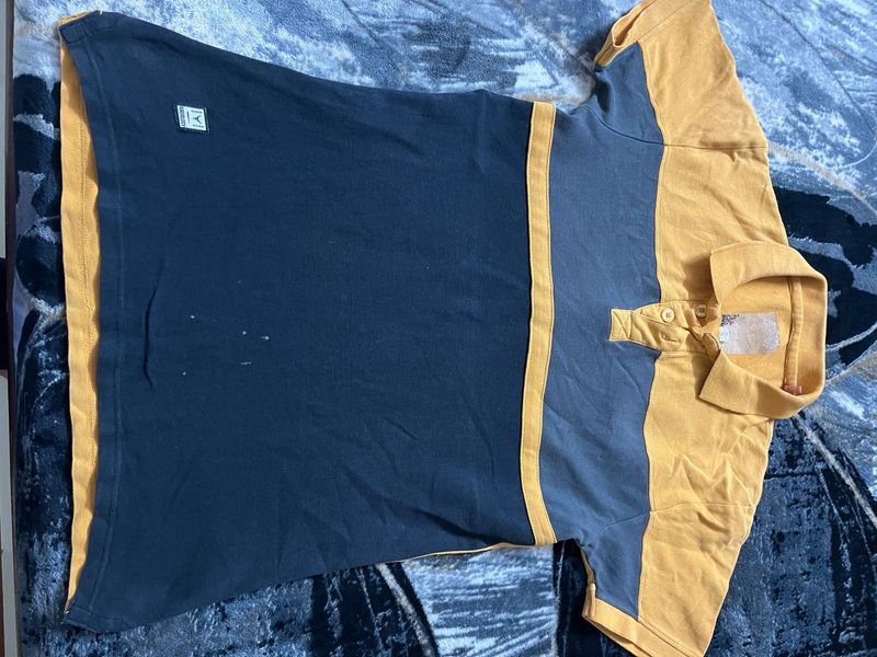 Stylish Two-Tone Polo Shirt