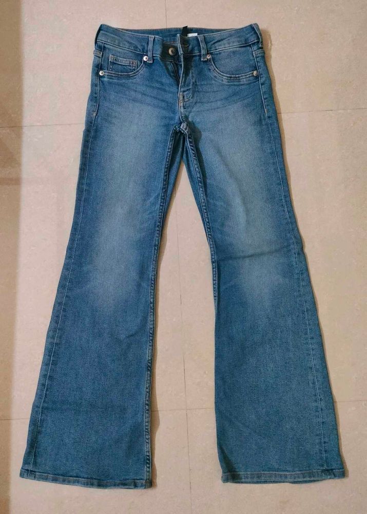 Y2k Retro H&amp;M Flared Low Jeans