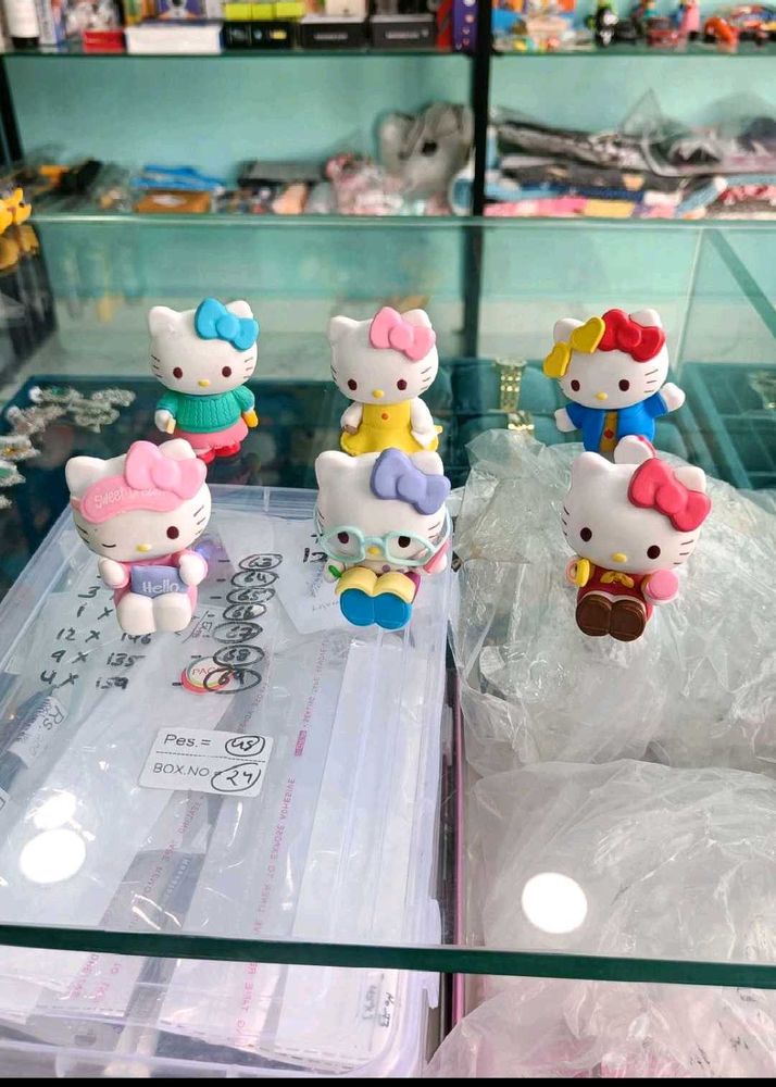 300 each: Hello Kitty Figurines