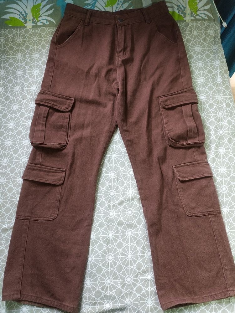 Urbanic" BROWN CARGO JEANS"