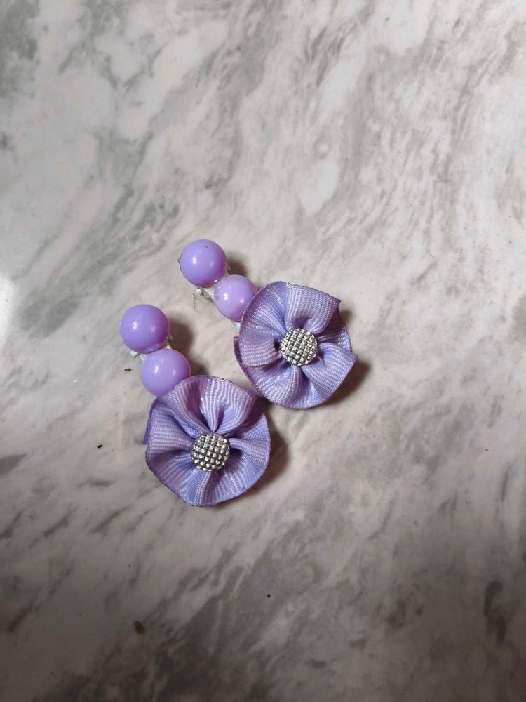 Cute Lavender Flower  hair clips