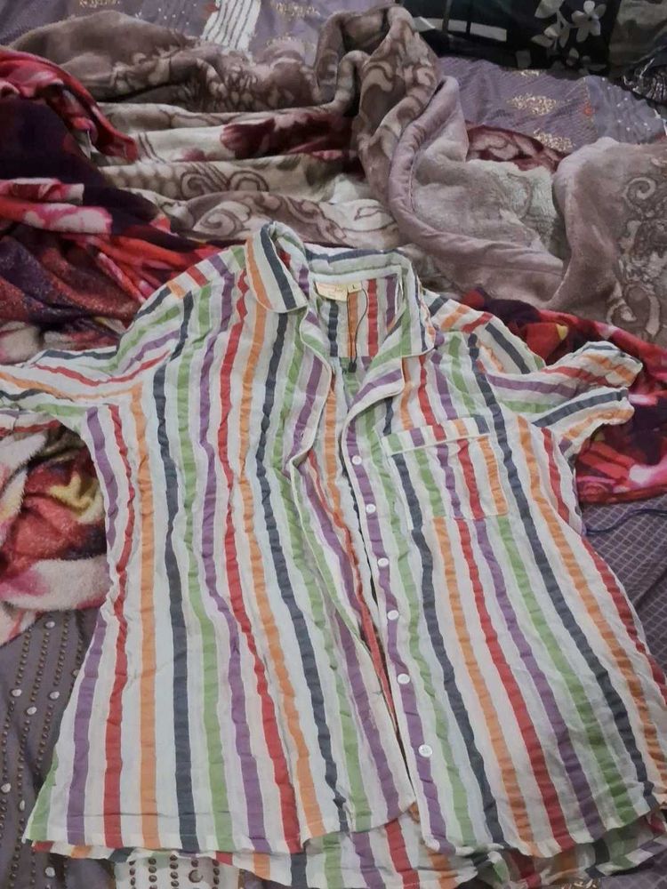 Colorful Striped night dress