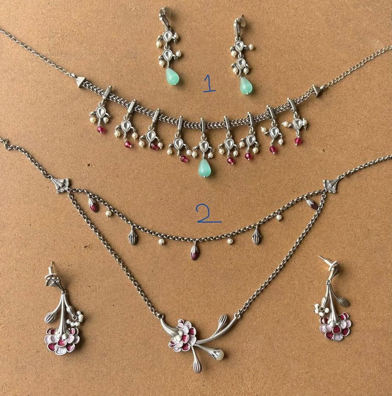 Shaya by caratlane Silver Jewellery Set