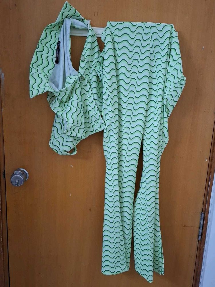 Retro Wave Print Co-ord Set