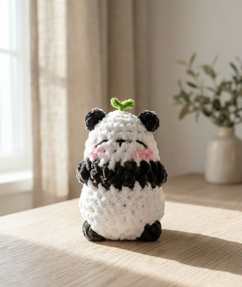 Handmade Crochet Panda Plush